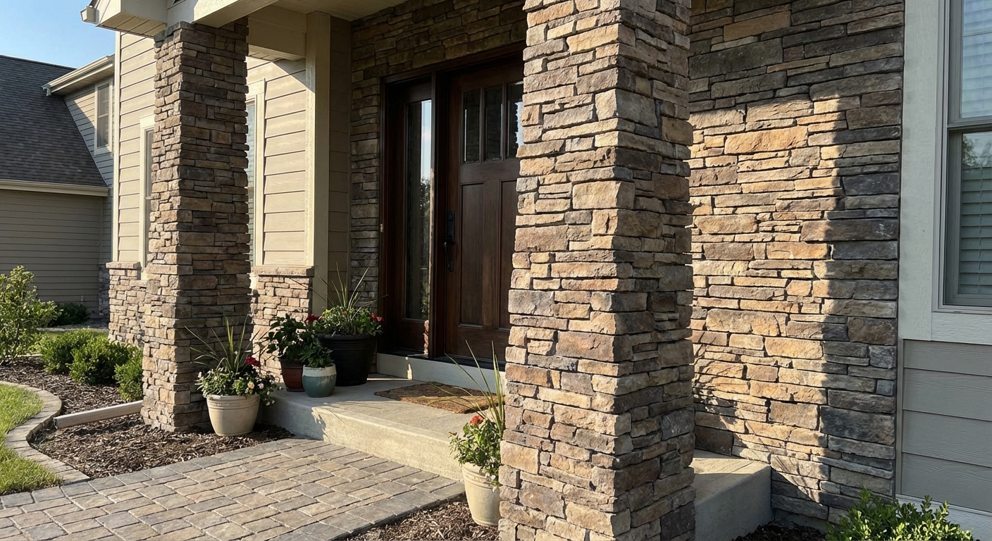 High-Impact Exterior with Stone Veneer