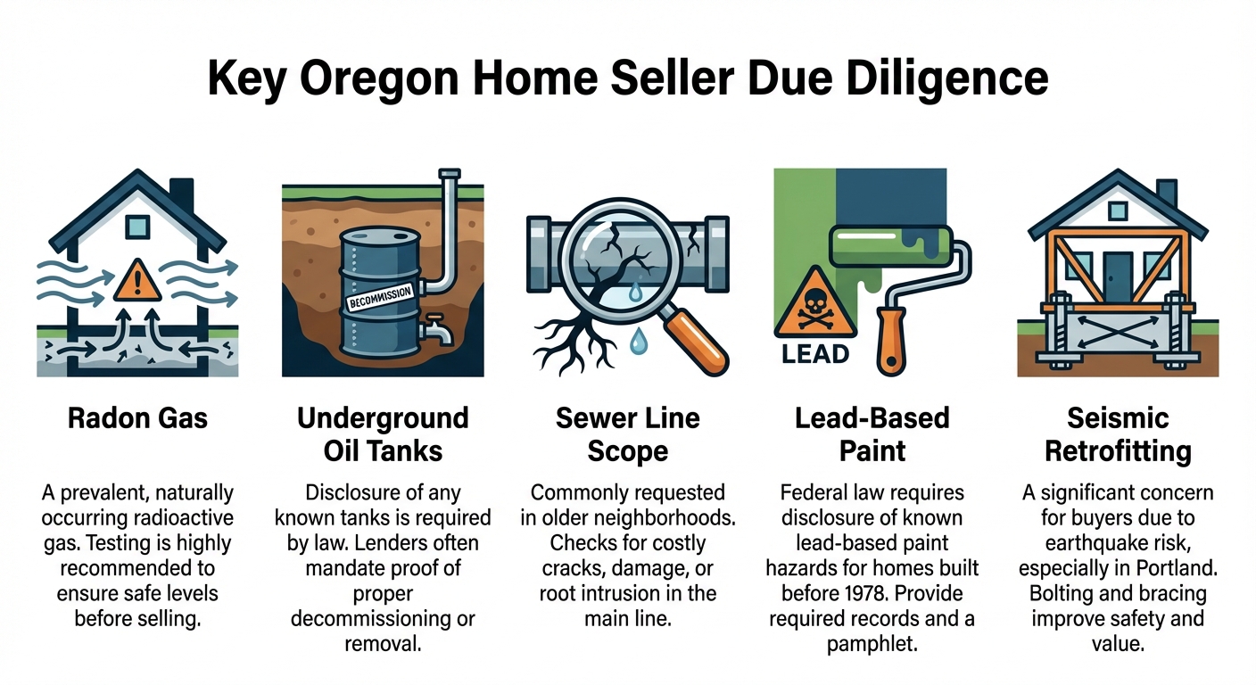 Key Oregon Home Seller Due Diligence Items
