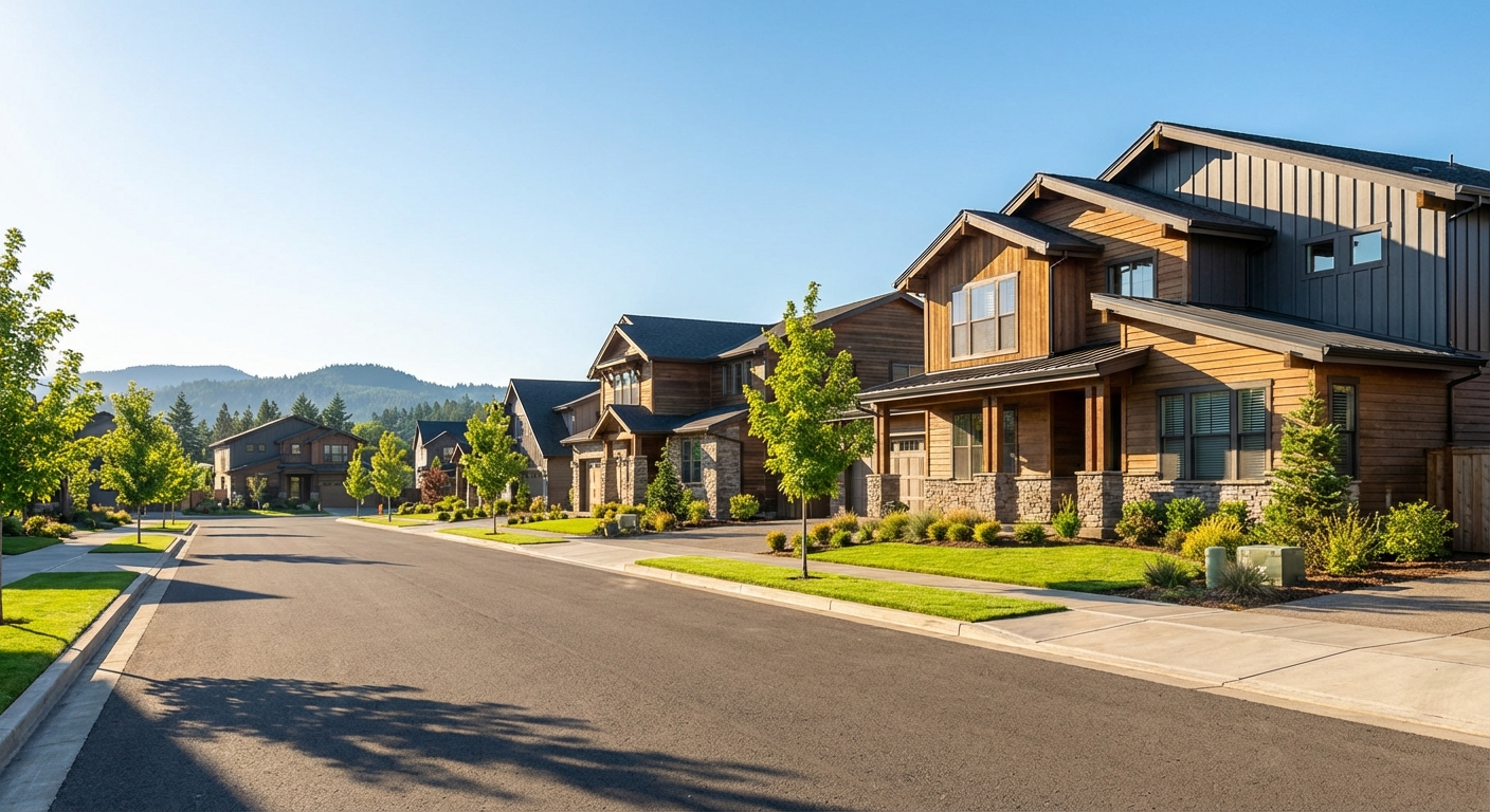 Modern Happy Valley Streetscape