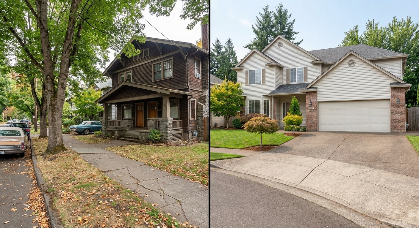 Portland Duplex vs. Beaverton Single-Family Home